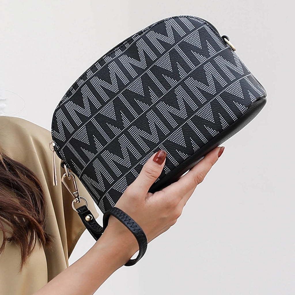 Marimar Women'S Tote Bag with Pouch and Wristlet, Signature 4 Piece Set by Mia K - White