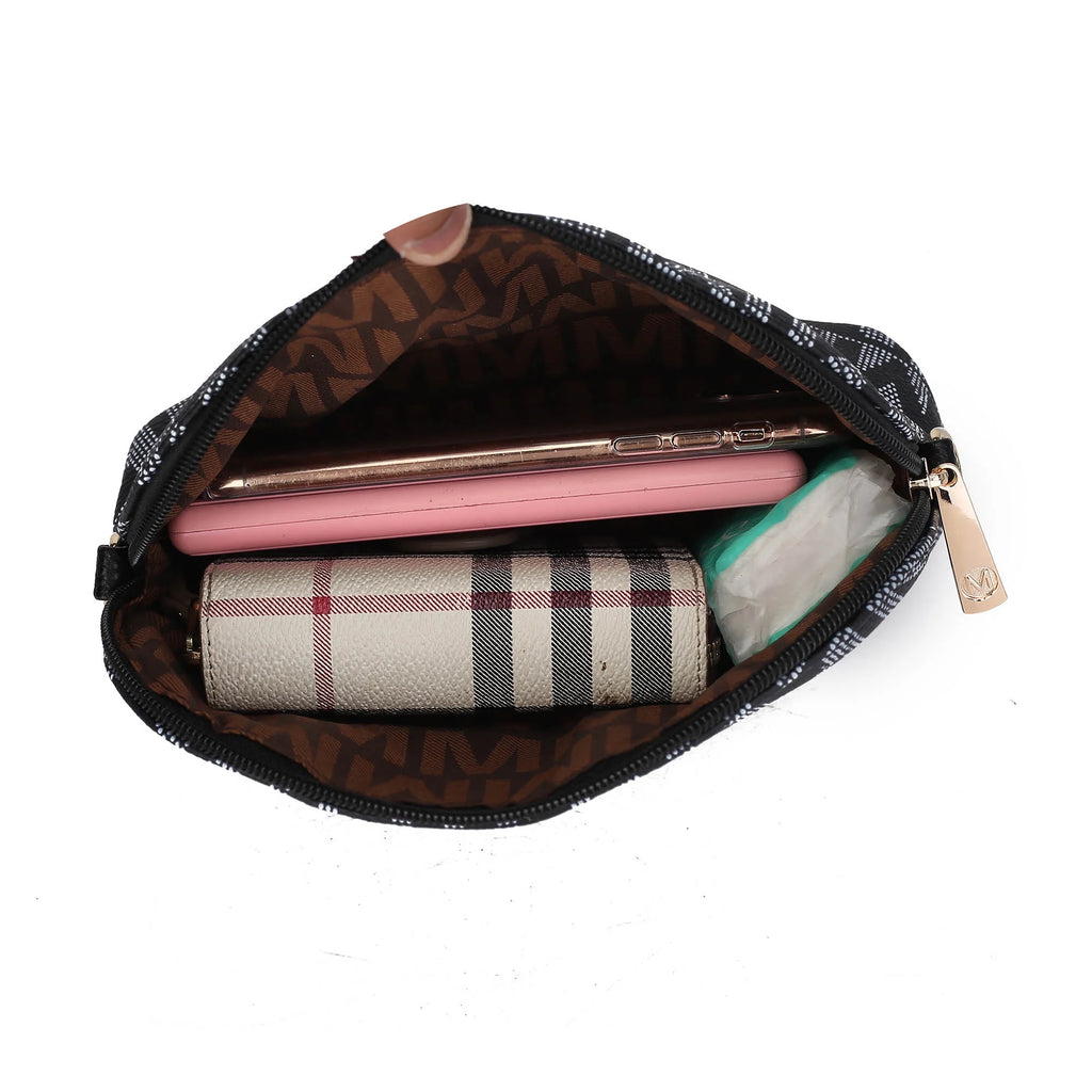 Marimar Women'S Tote Bag with Pouch and Wristlet, Signature 4 Piece Set by Mia K - White